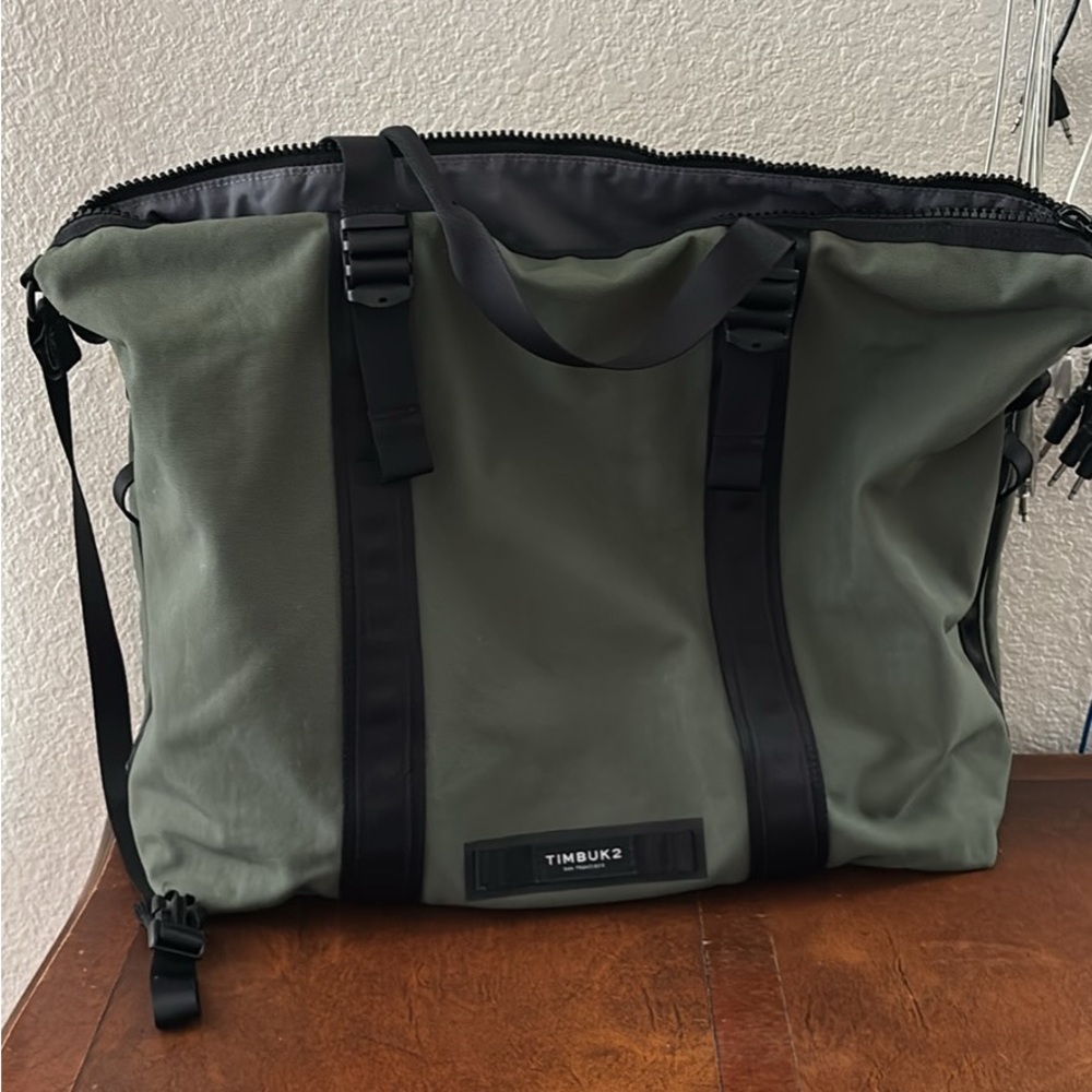 Timbuk2 Olive and Black Duffel Bag